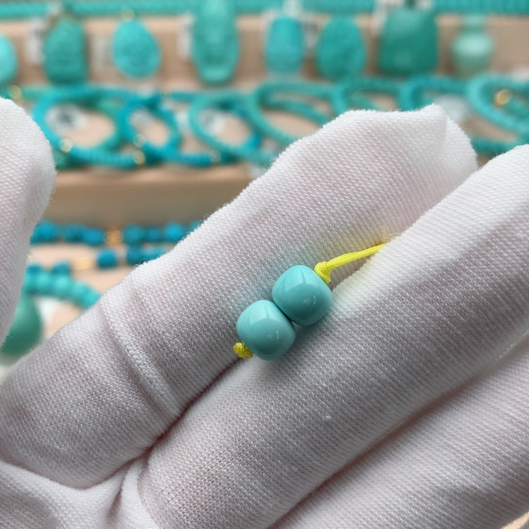 绿松石未镶嵌珠宝奇石7mm