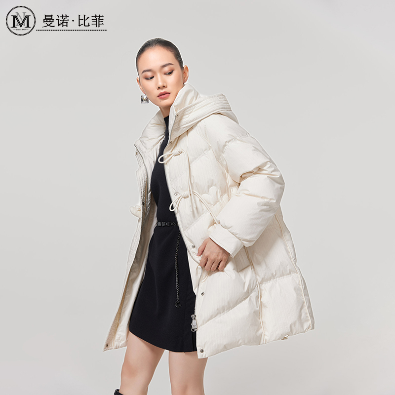 【白姐专属】设计感中长款羽绒MECI143065