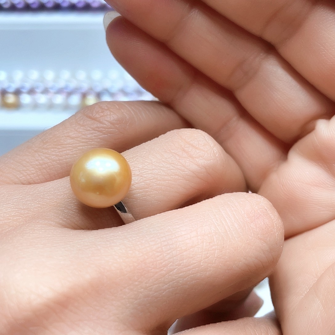 淡水珍珠银S925镶嵌颈饰