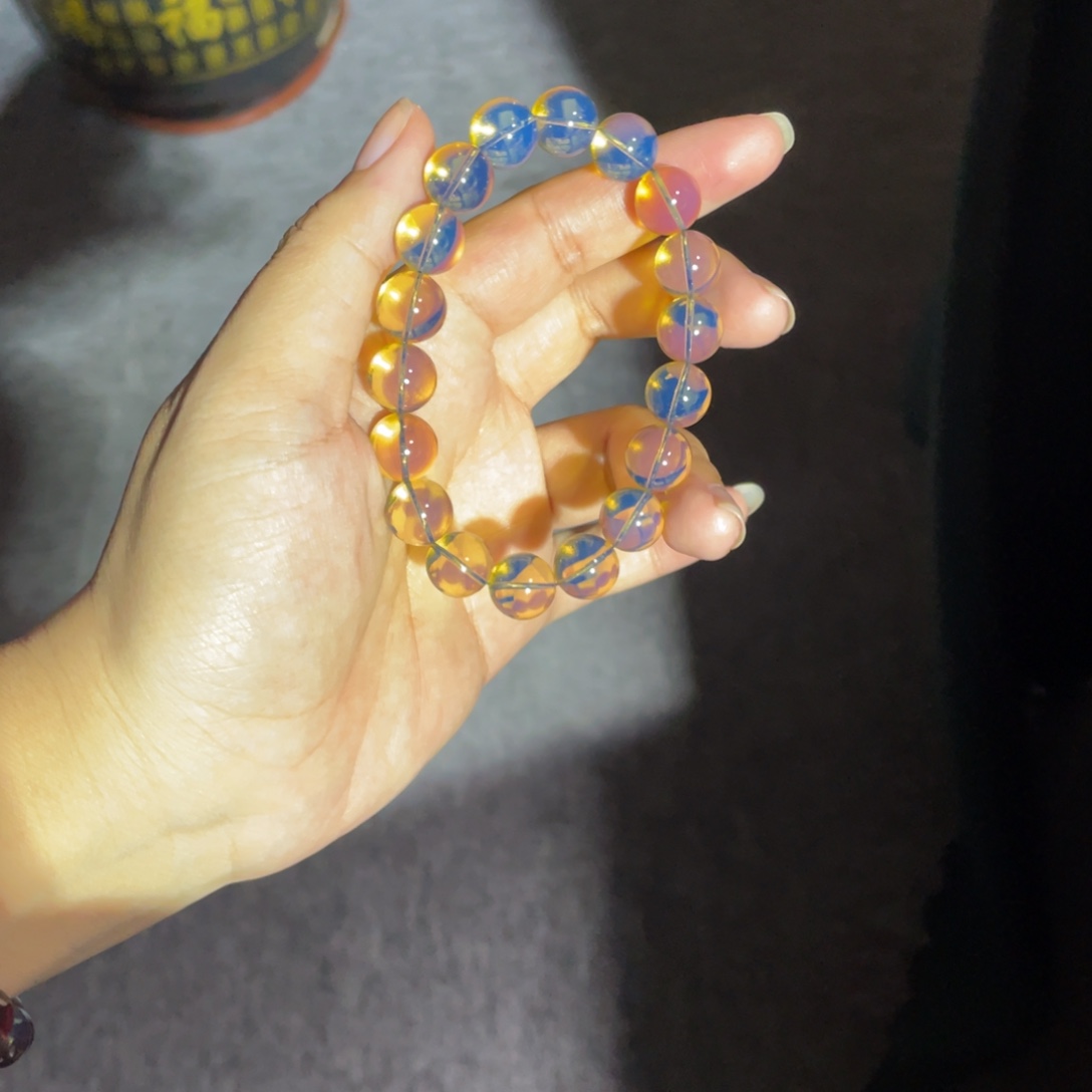 琥珀未镶嵌裸石10净水天空蓝