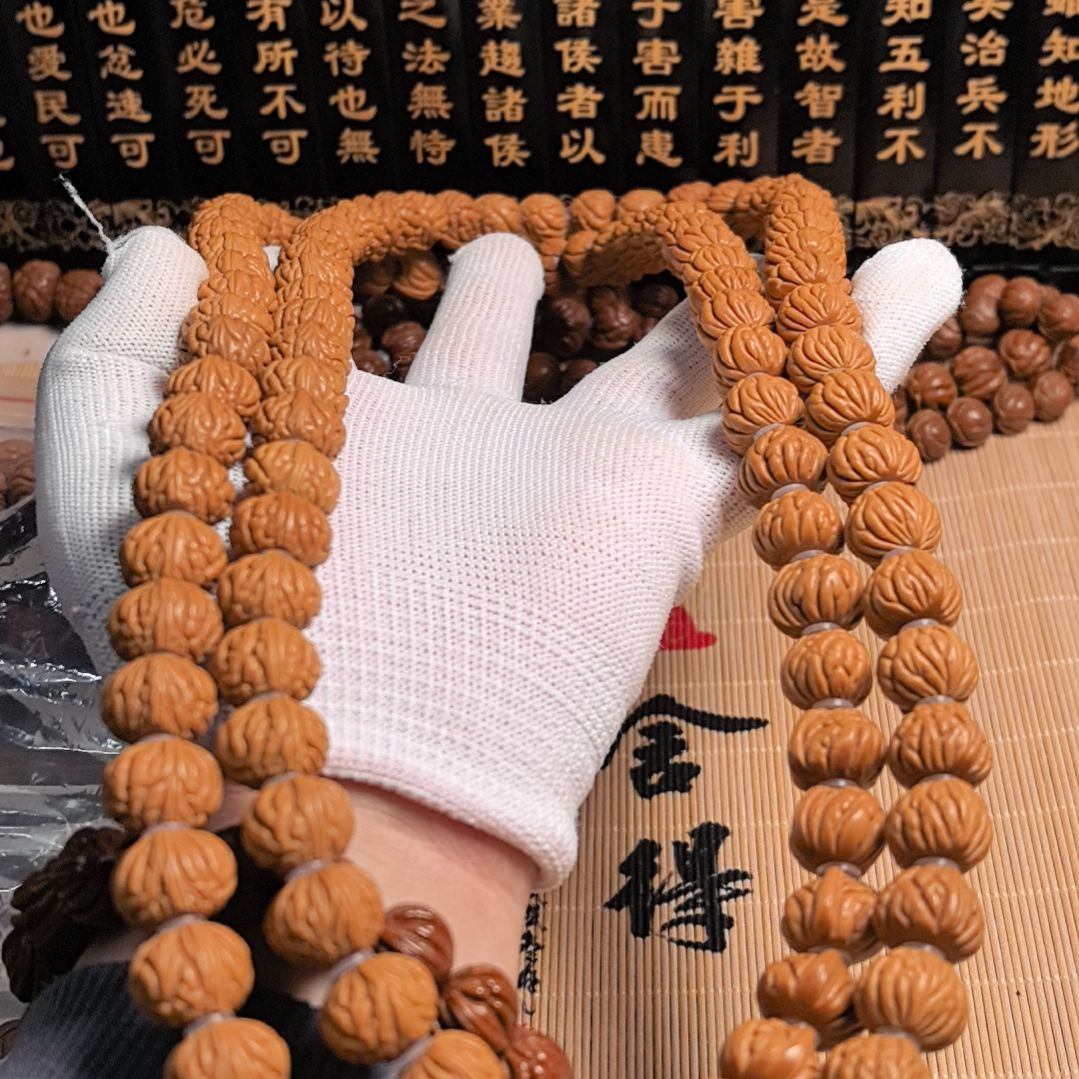 桃核吊坠风羽龙纹脖挂