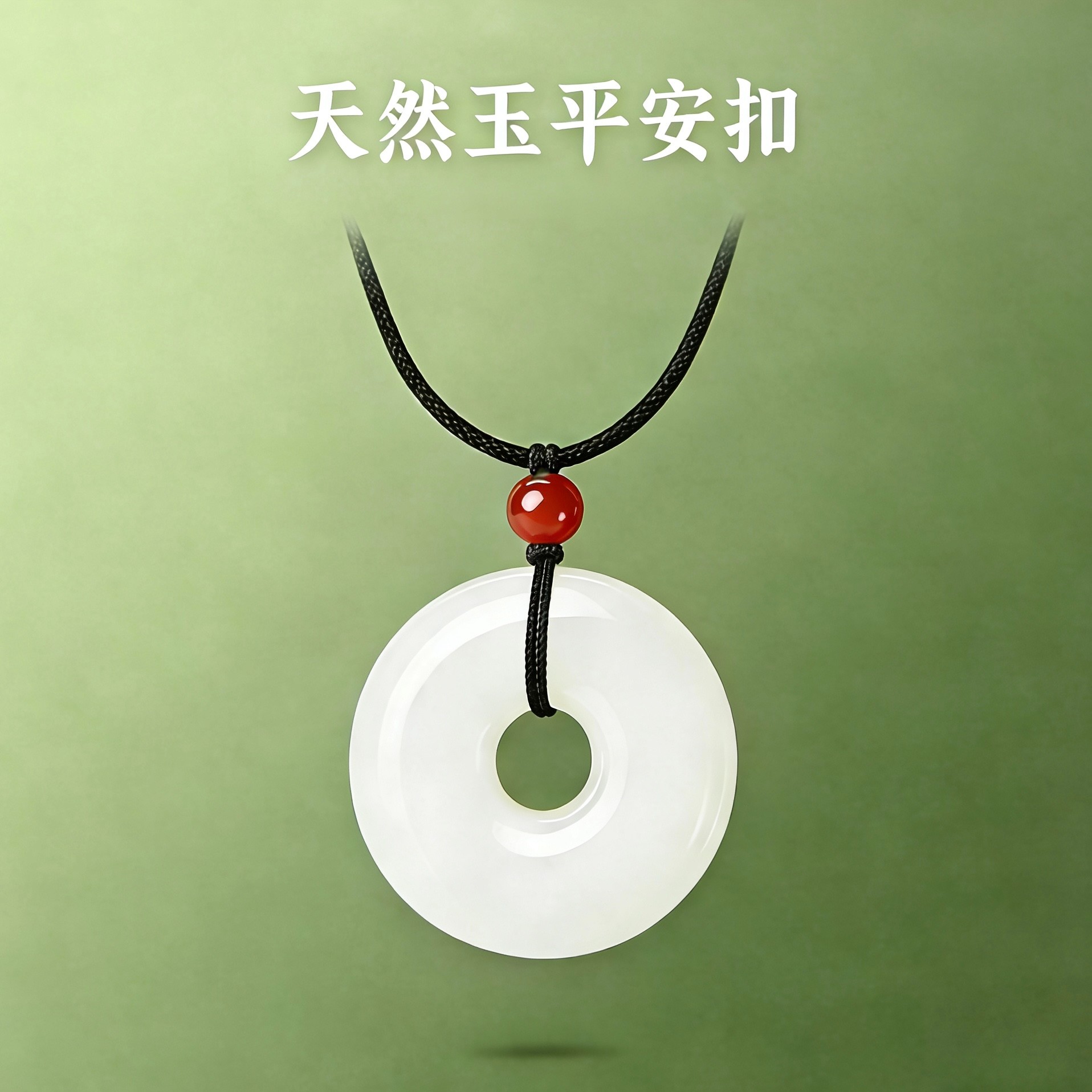 天然玉平安扣男女百搭