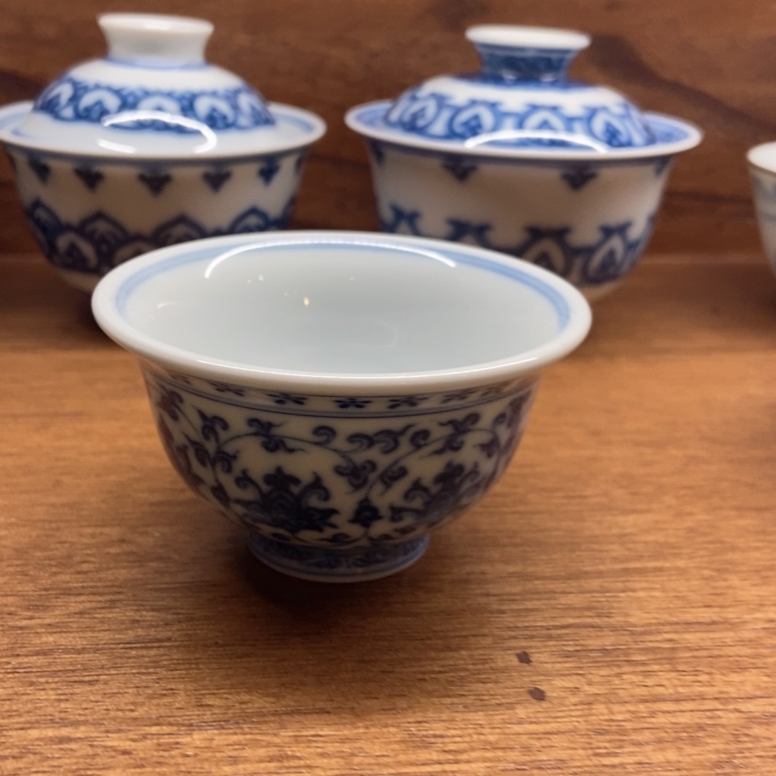 缠枝莲压手杯呀呀