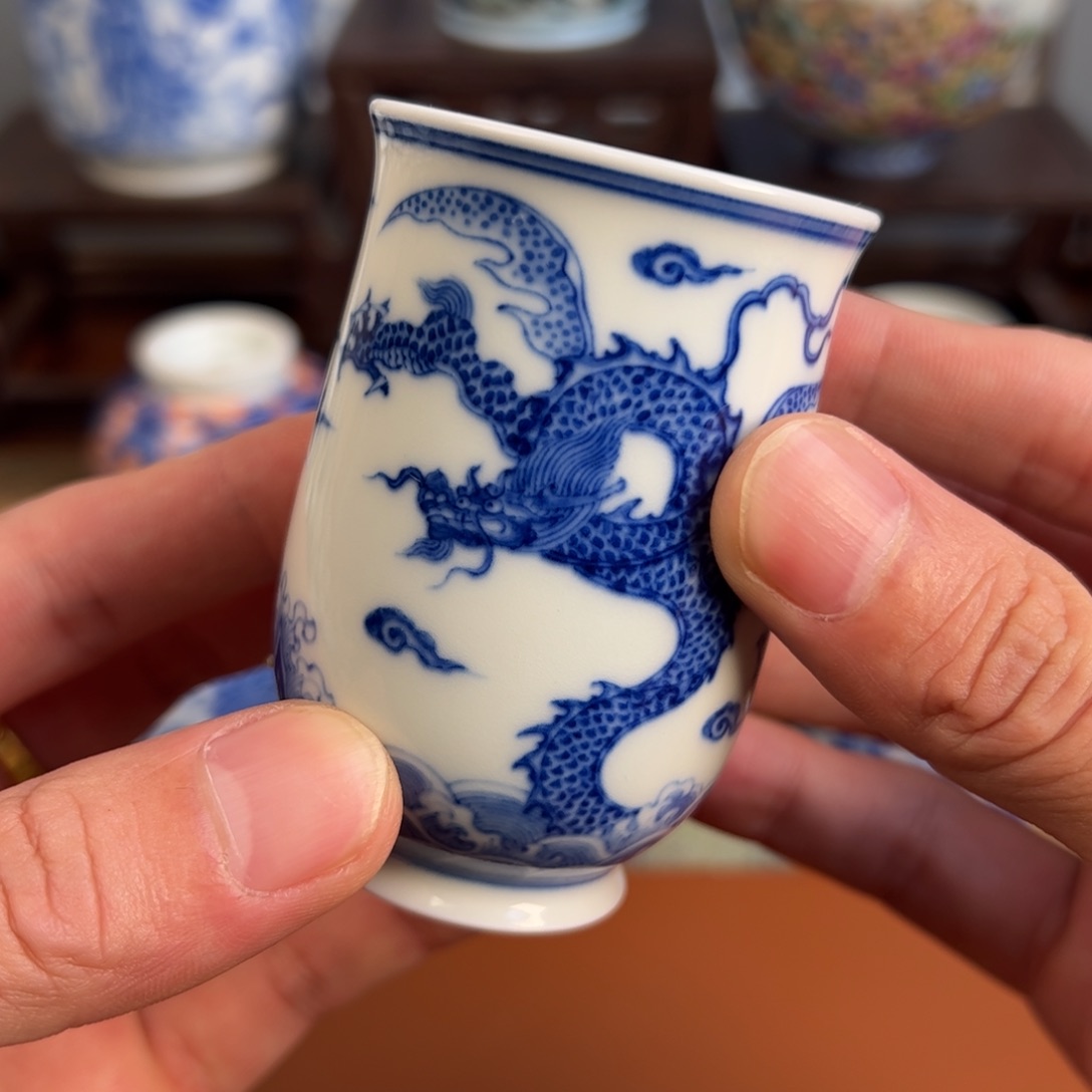 瓷片景德镇茶器手工手绘