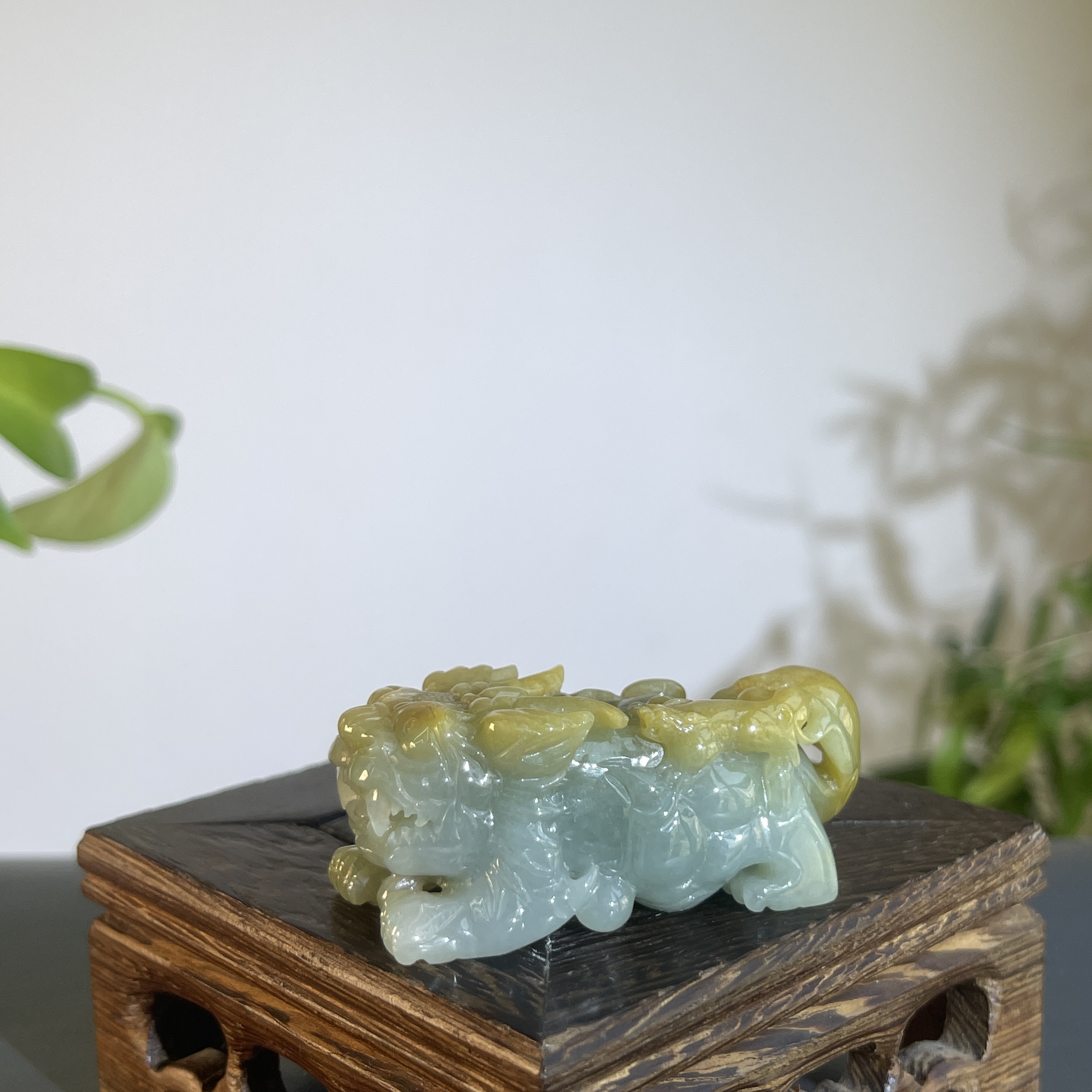 JTA18-90  天然缅甸A货翡翠 貔貅