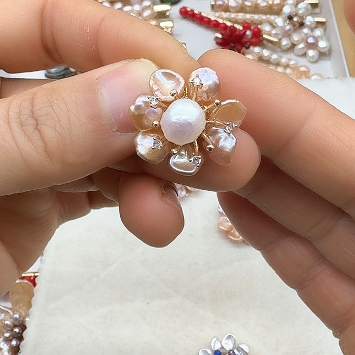 淡水珍珠颈饰银S925镶嵌