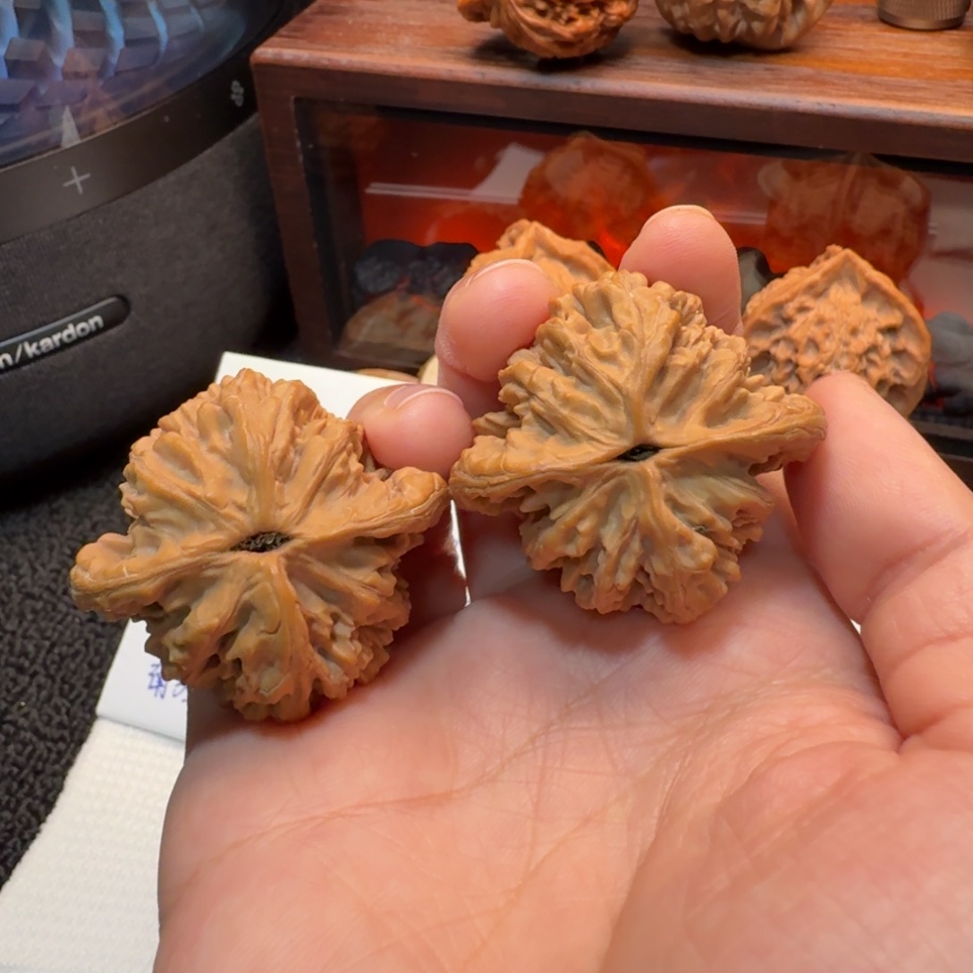 把件文玩核桃41+麦穗虎头