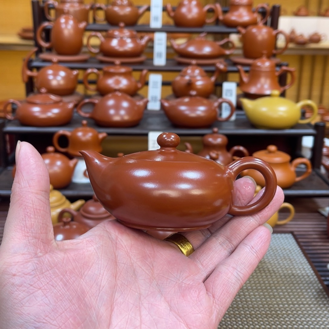 茶壶紫砂红凤雏 120-140cc