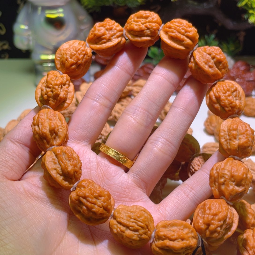 采***下文玩核桃手串小金蝉