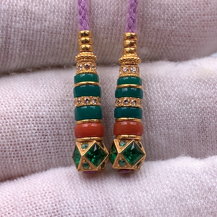 绿松石车挂未镶嵌