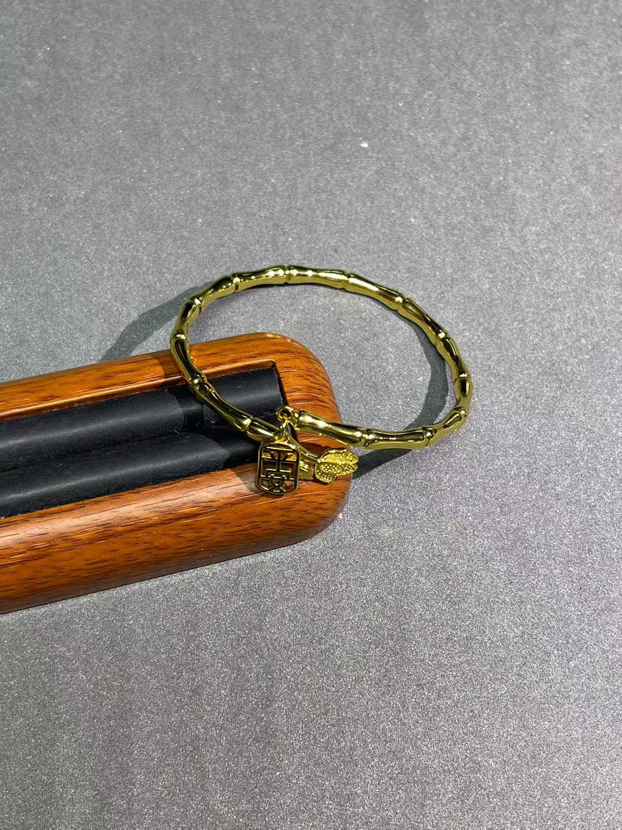 a6984黄色竹节手镯多样发