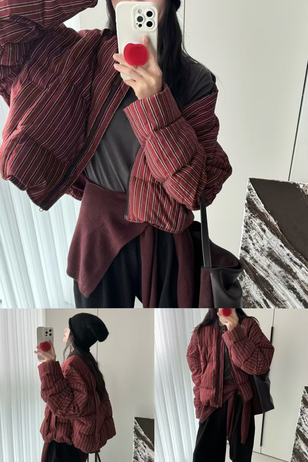 Ting家泡菜国小众设计师款95白鸭绒大版羽绒外套复合链接