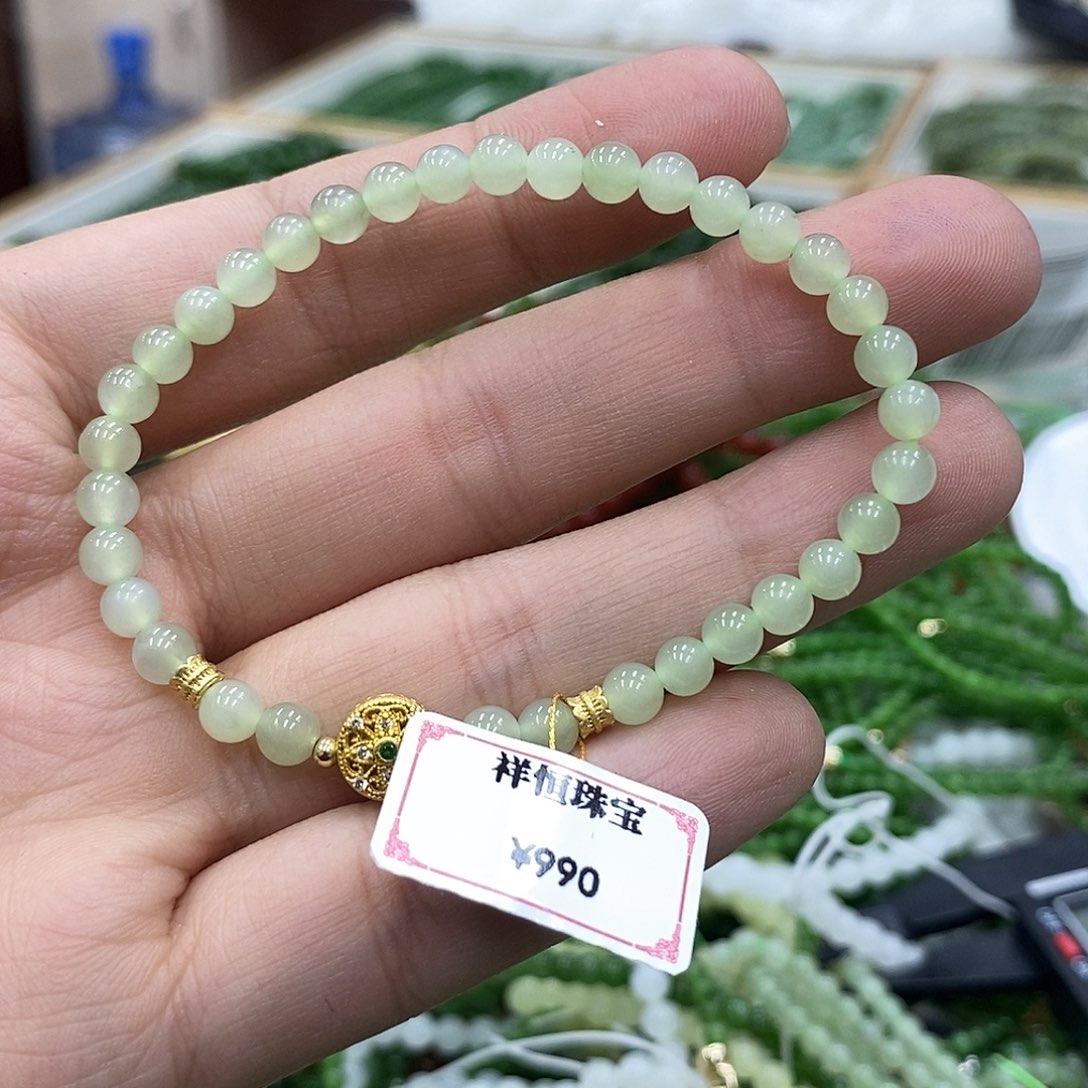 和田玉手链未镶嵌