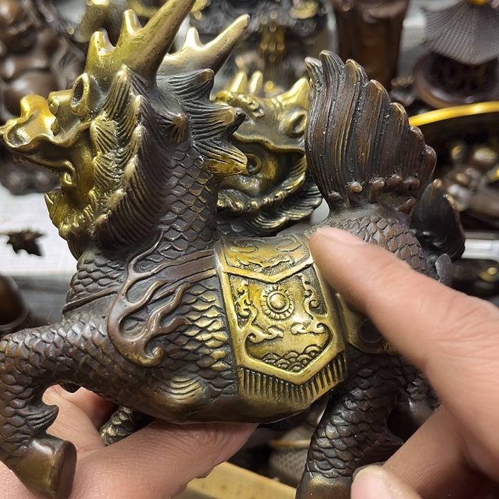 顺顺利利，铜器摆件