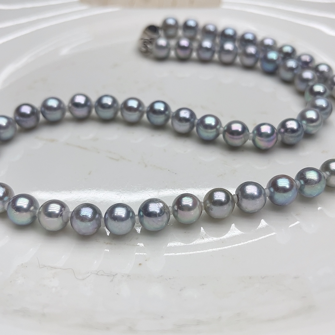 颈饰海水珍珠银S925镶嵌