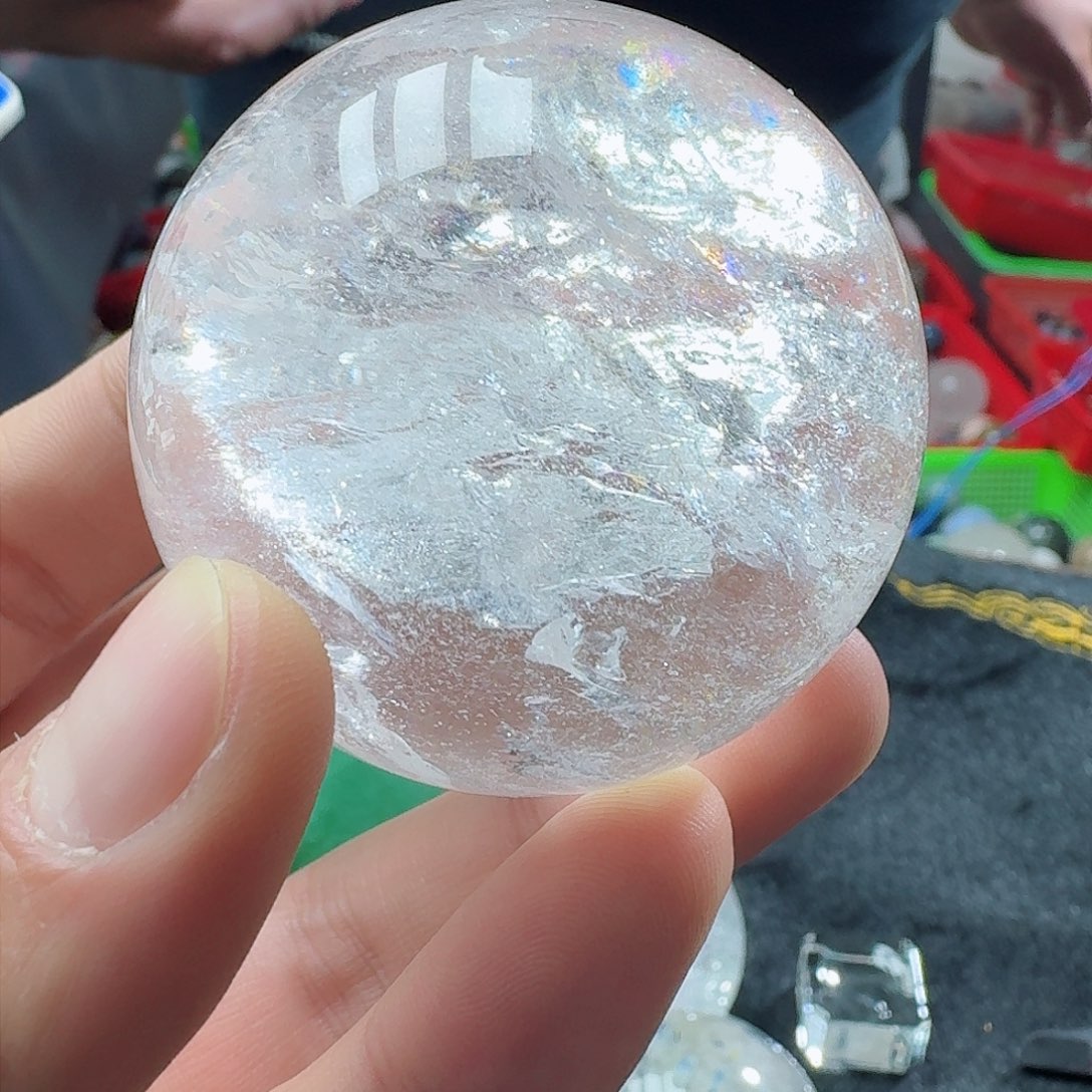 水晶摆件未镶嵌白水晶球5.4cm