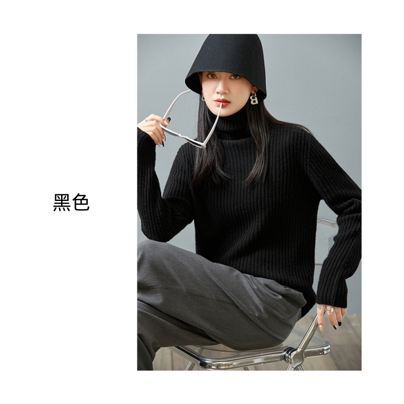 高领纯色百搭秋冬新款女士保暖打底衫内搭时尚6609