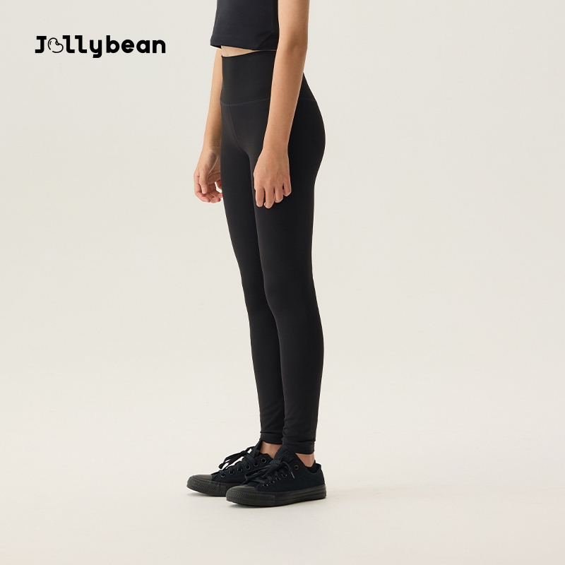 Jollybean(达人）女童瑜伽裤25秋新款瑜伽打底裤Dofit all black