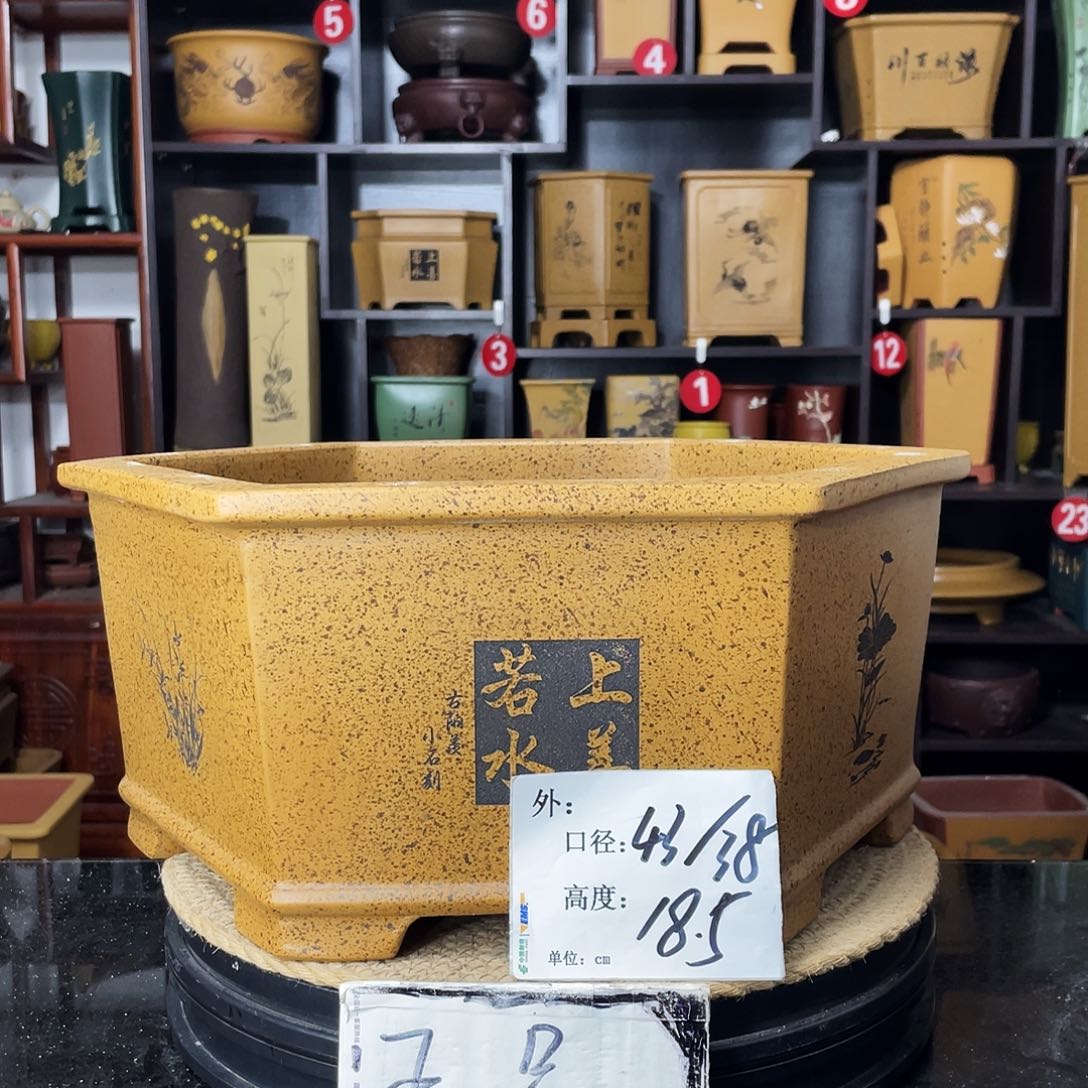 紫砂D-婉秋紫砂花盆