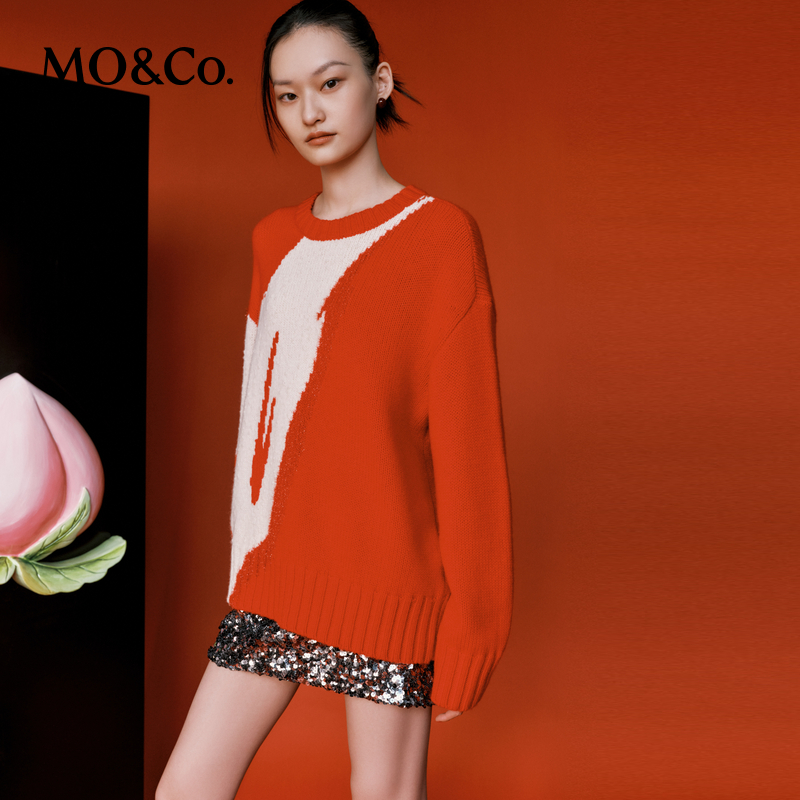 【陈大可专属】【新春寓意·展翅高飞】MOCO春手工金线毛衣MBD1SWT026