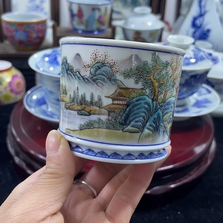 景德镇陶瓷手绘主人杯