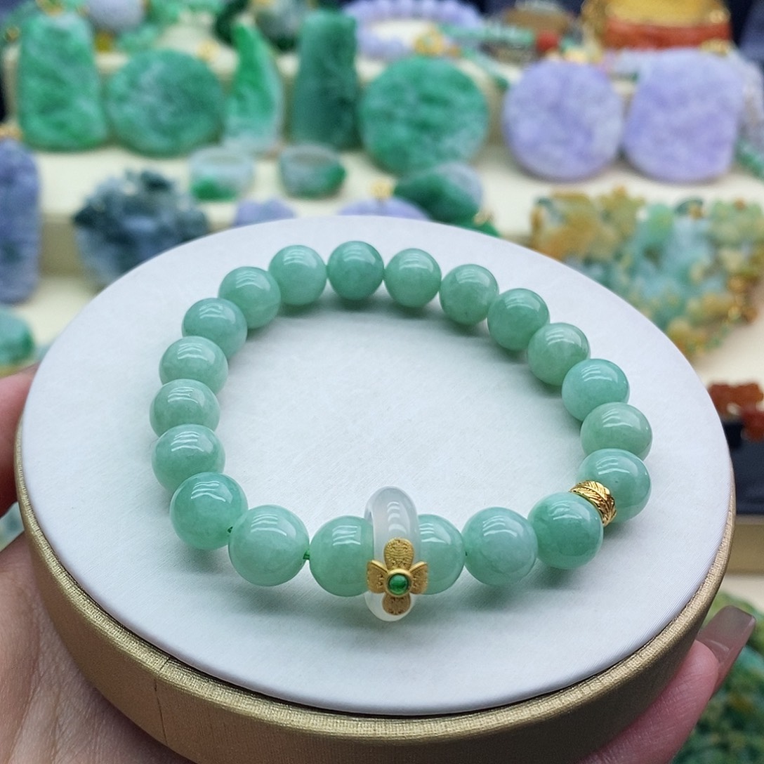 未镶嵌手串翡翠手串