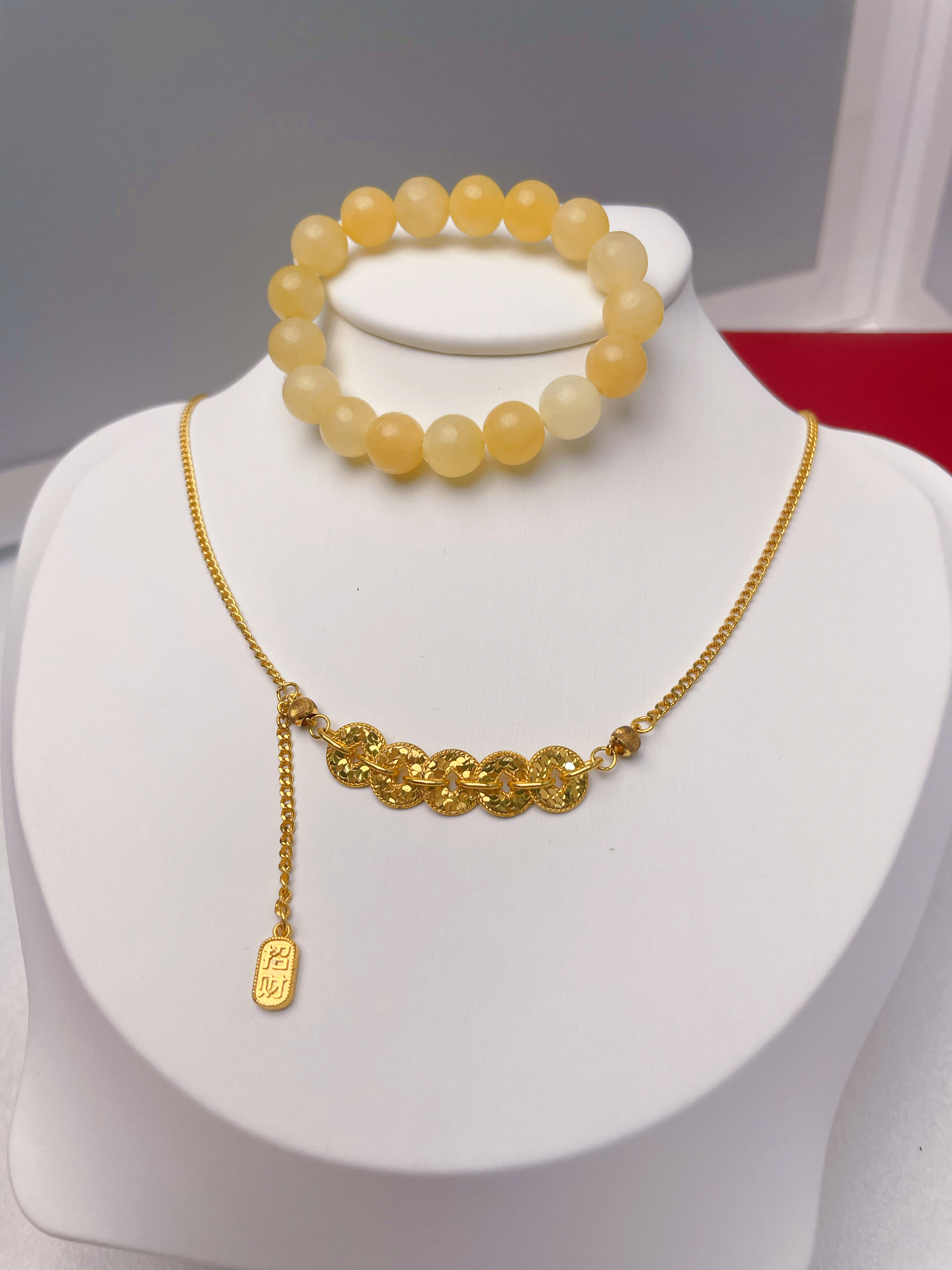 安总专属-碎碎冰五帝币项链