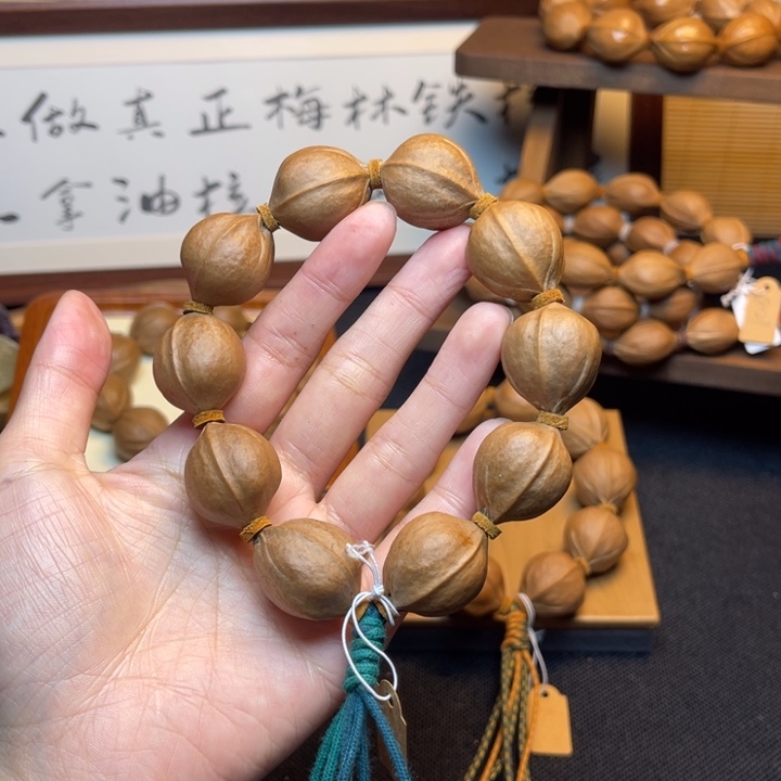 玉***石手串/手链橄榄核20.5 25精品梅林铁核