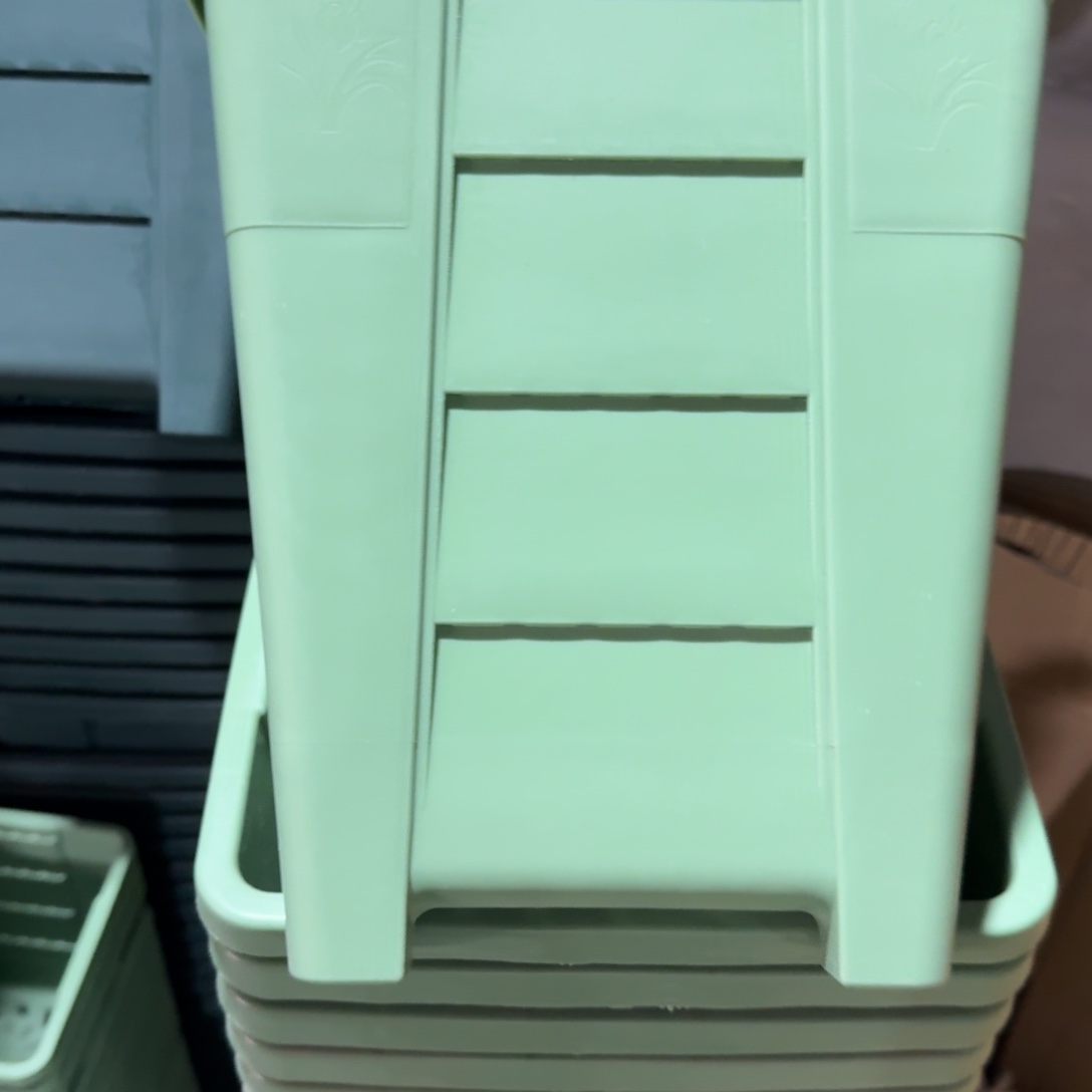 方盆4#口径26无拖浅绿4个