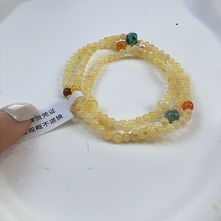 蜜蜡手链未镶嵌蜜蜡3