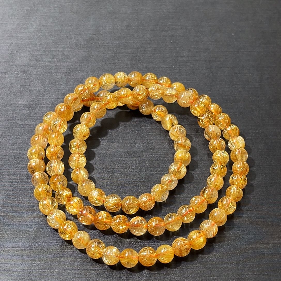 水***水未镶嵌手串发晶钛晶