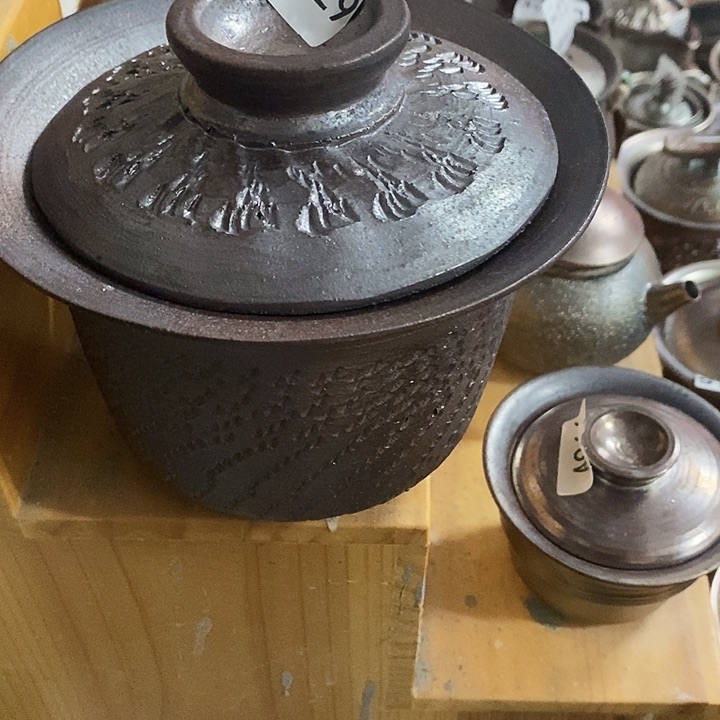 紫砂茶杯柴烧盖碗029