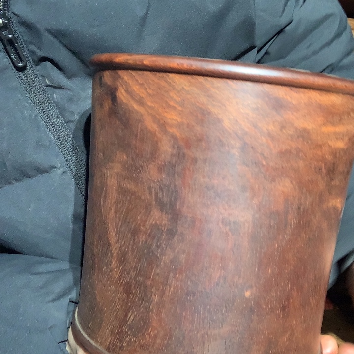 染料紫檀（血檀）我****种笔筒307