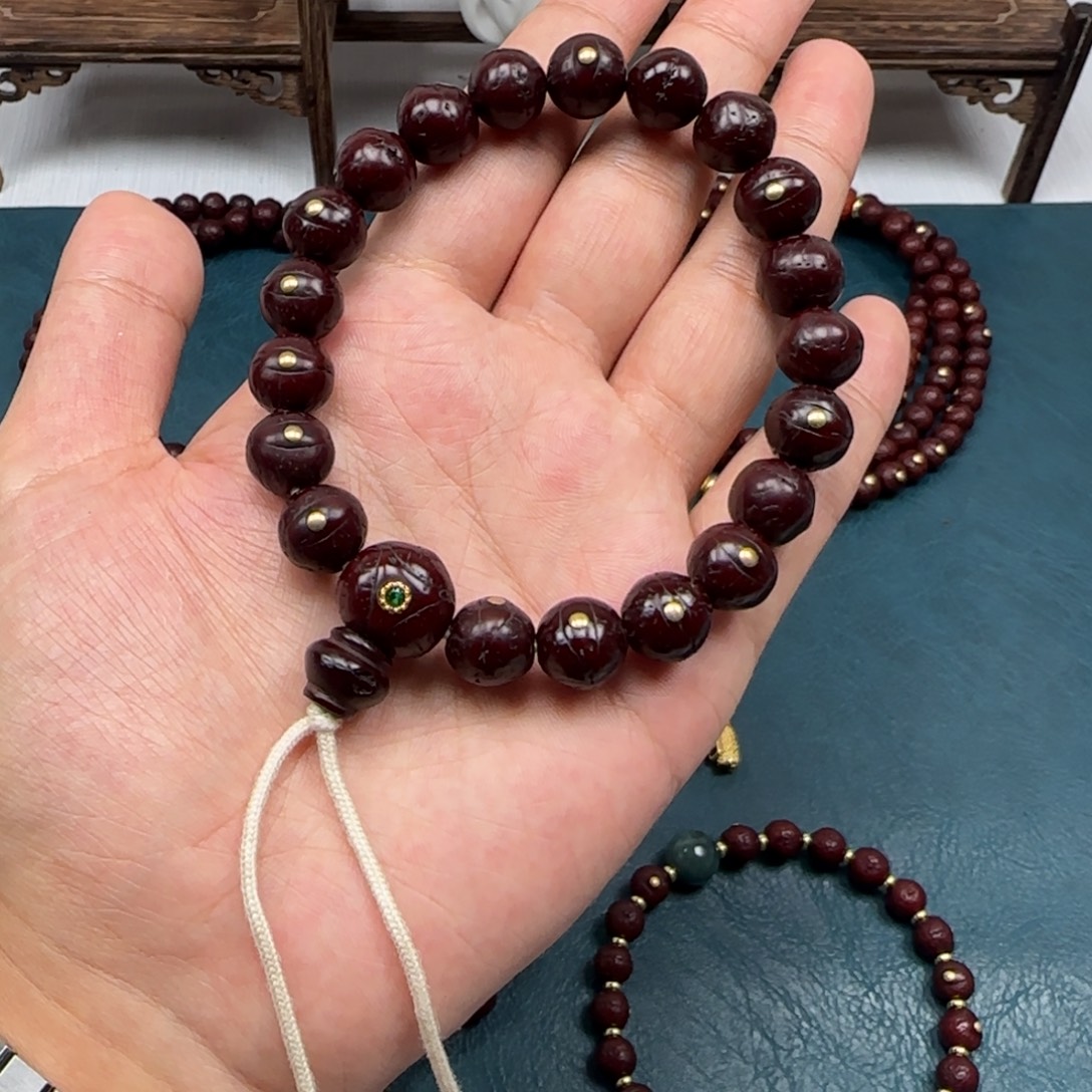 凤眼菩提吊坠凤眼金钉手持12+