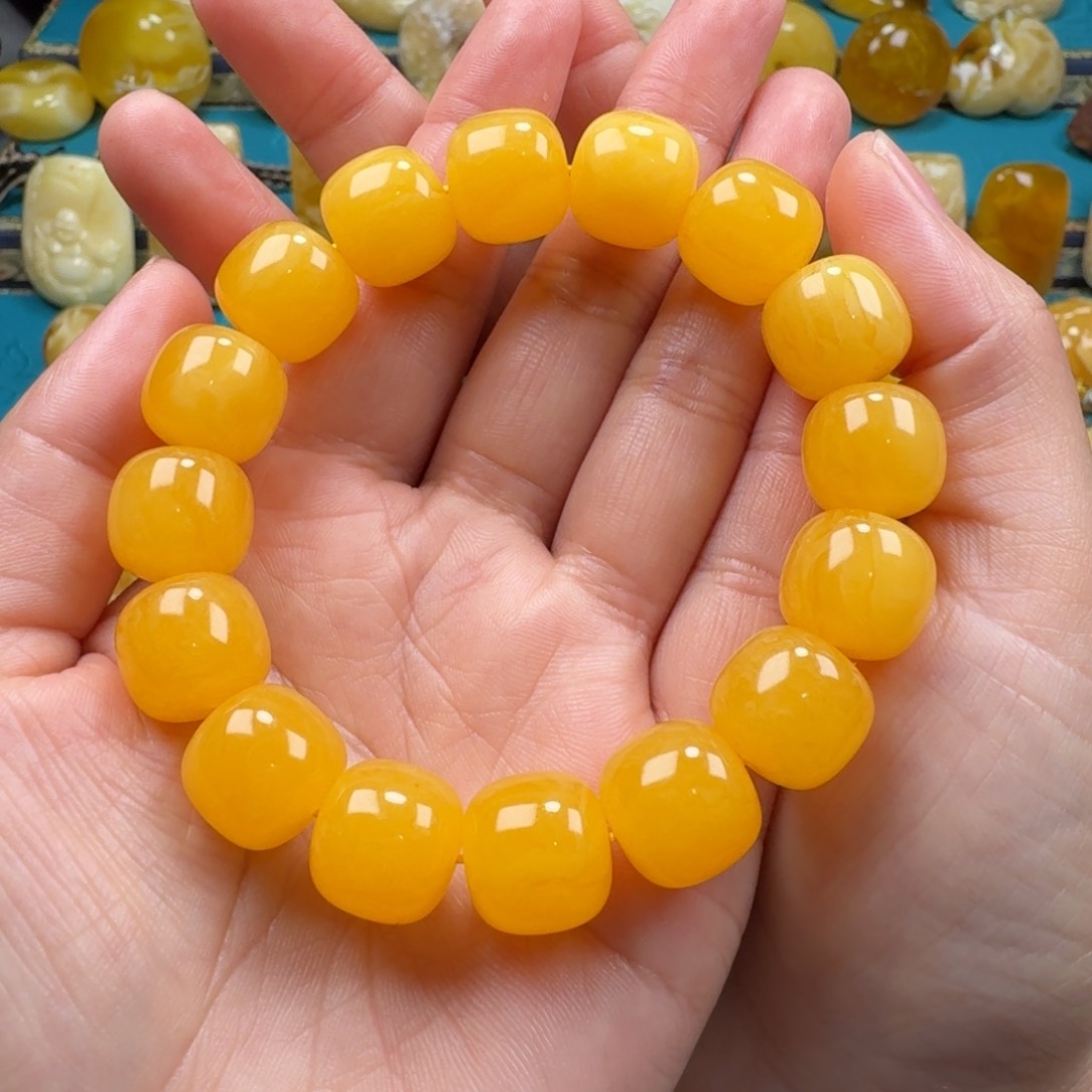 琥珀手链未镶嵌蜜蜡