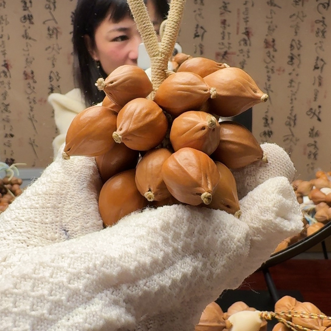 橄榄核把件葡萄串
