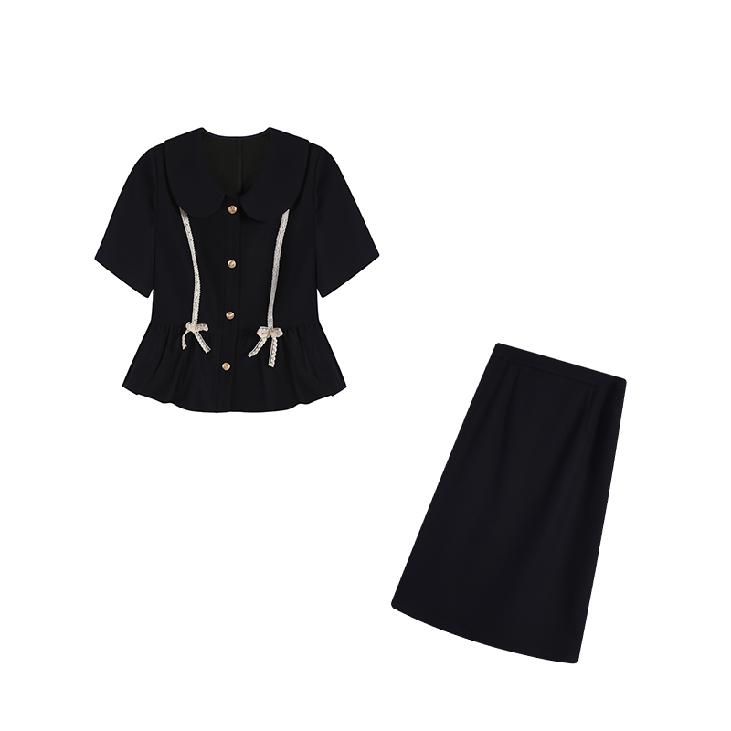 橘子-藏青色两件套ZL107063