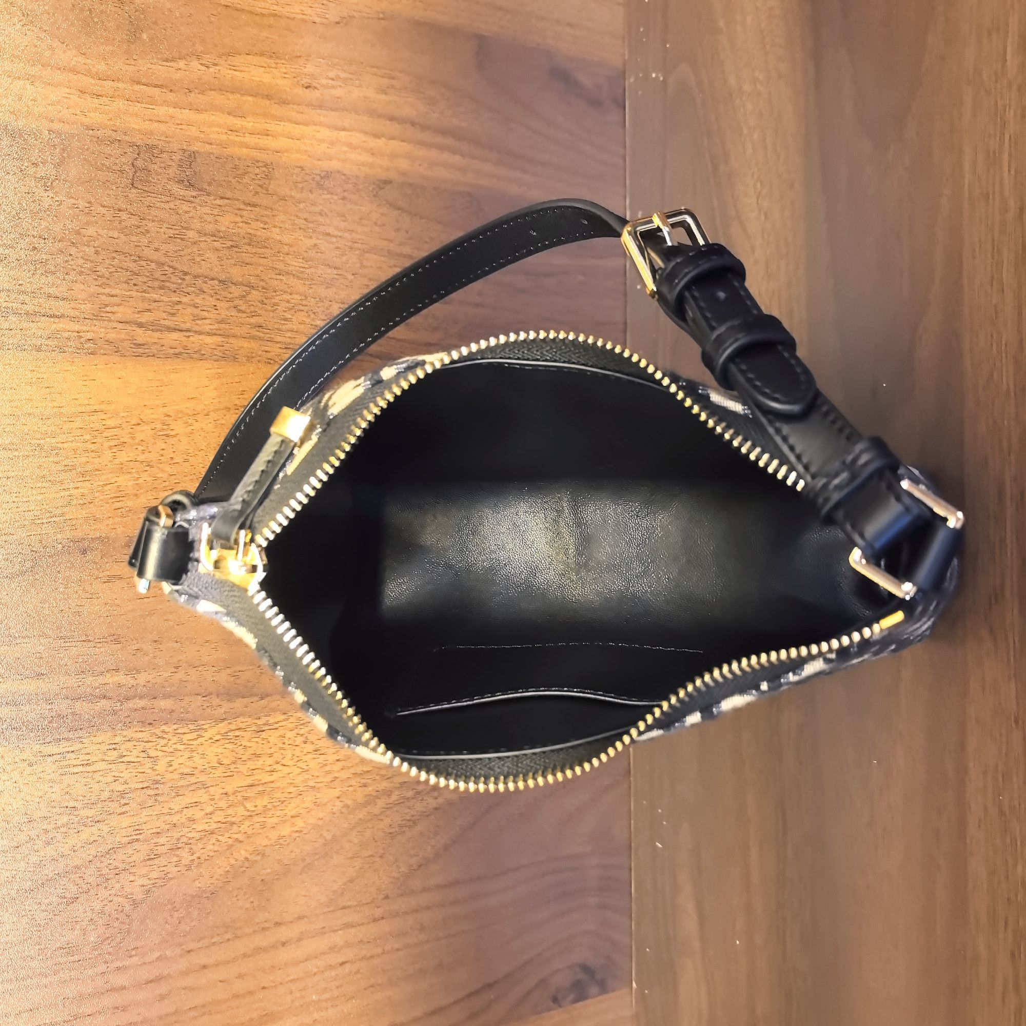 薇薇手工真皮包3008-23-深色老花-长23x高15-深色花迪A59