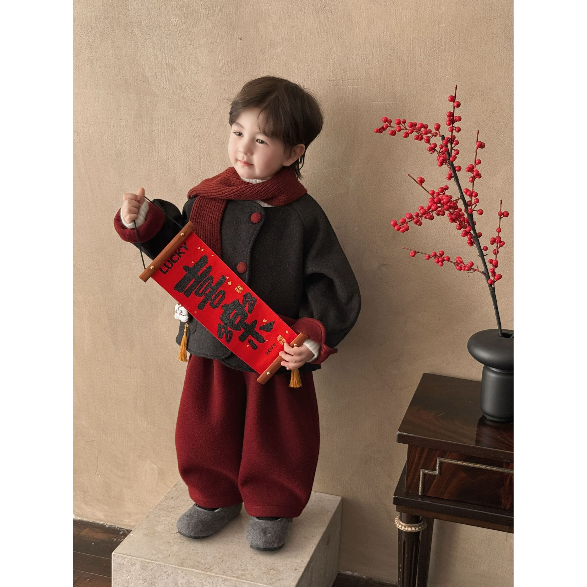 【福禧新岁】26年新款国风棉服套装三件套