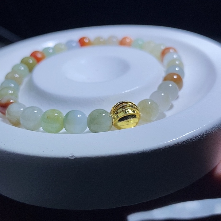 未镶嵌手串翡翠天然缅甸A货翡翠手串卡6.3