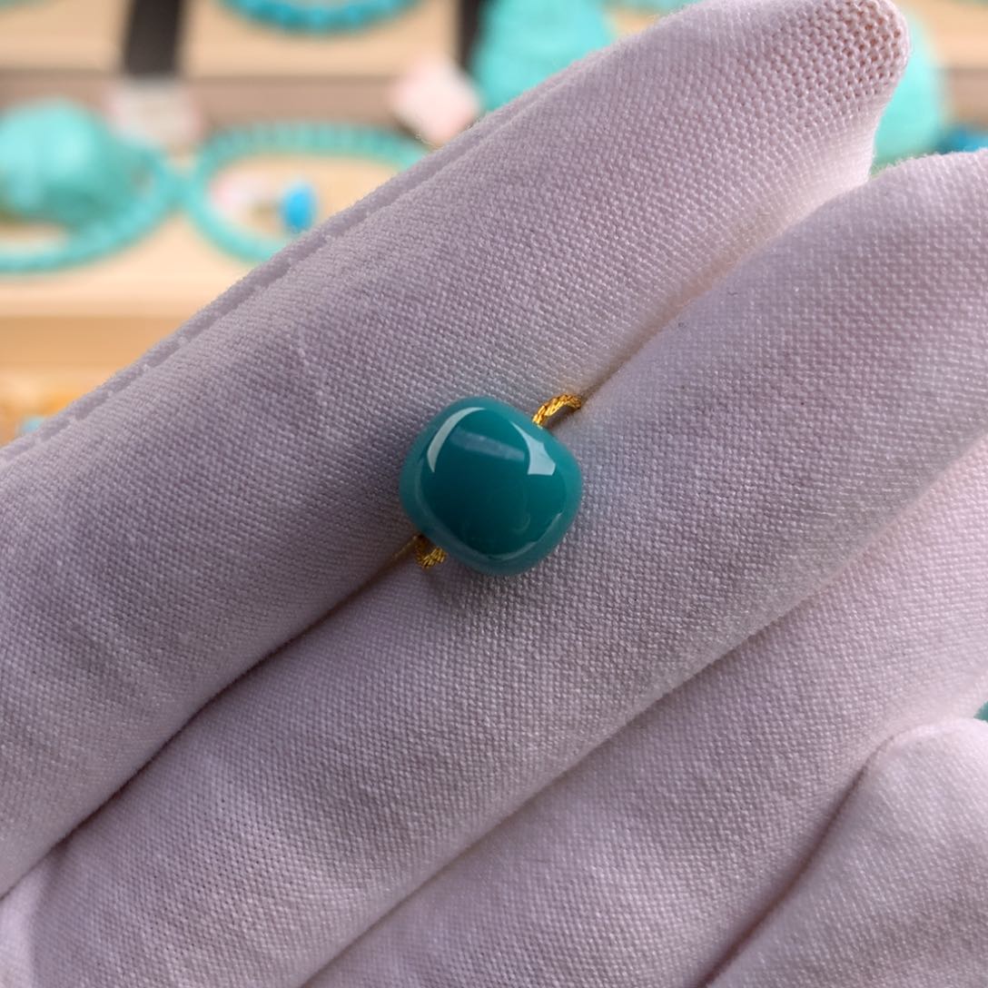 绿松石珠宝奇石未镶嵌9.9-8.8