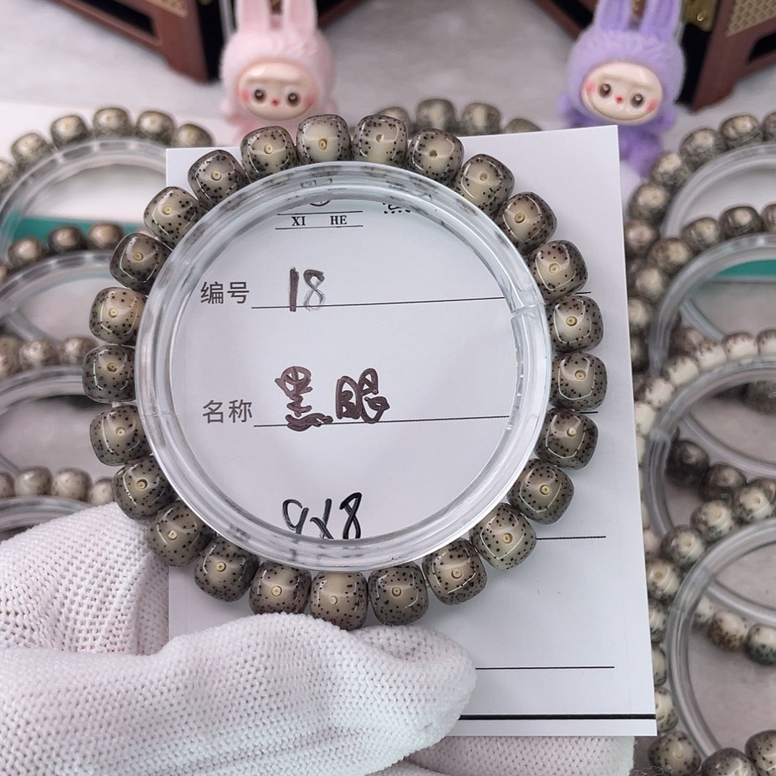 一***子星月菩提吊坠18黑眼