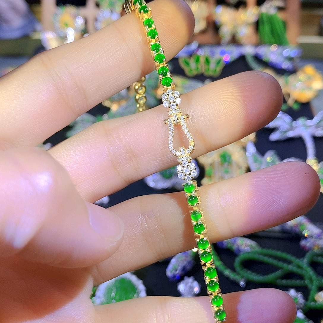 吊坠(不含链)银S925镶嵌翡翠