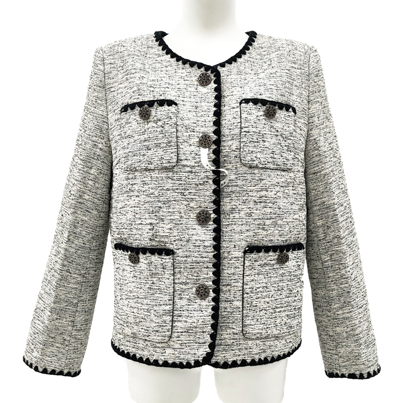 MSSY美舒尚衣【羽绒服/90%白鹅绒】重工高级感小香风外套女90012