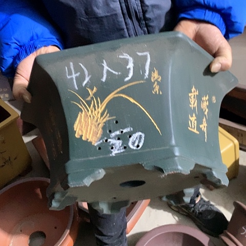 紫砂花盆手工制作