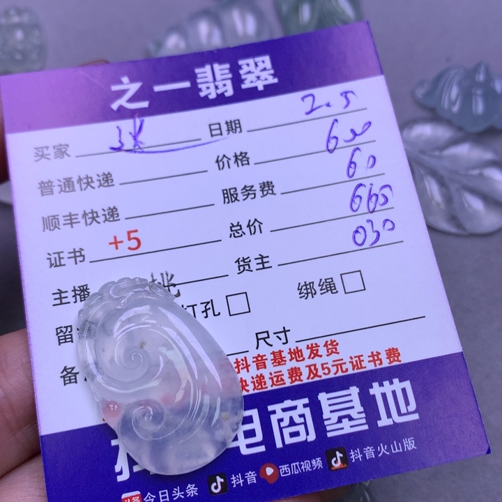 翡翠颈饰未镶嵌迷**返