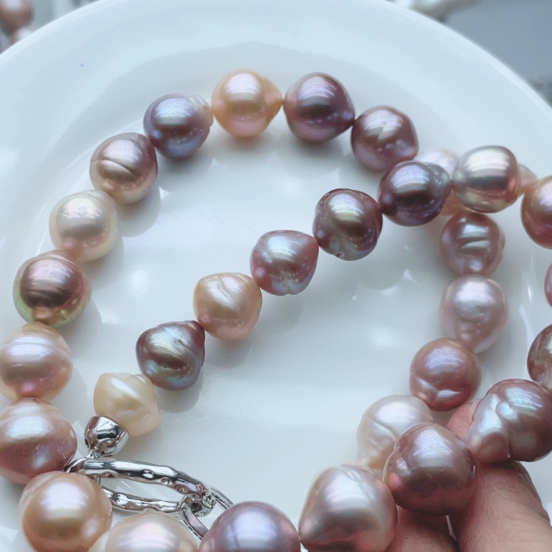 淡水珍珠颈饰钛钢