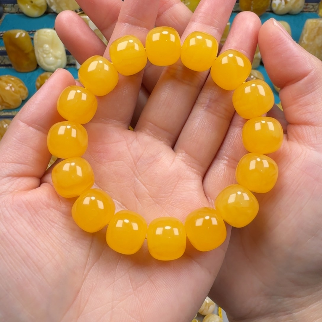 琥珀手链未镶嵌蜜蜡