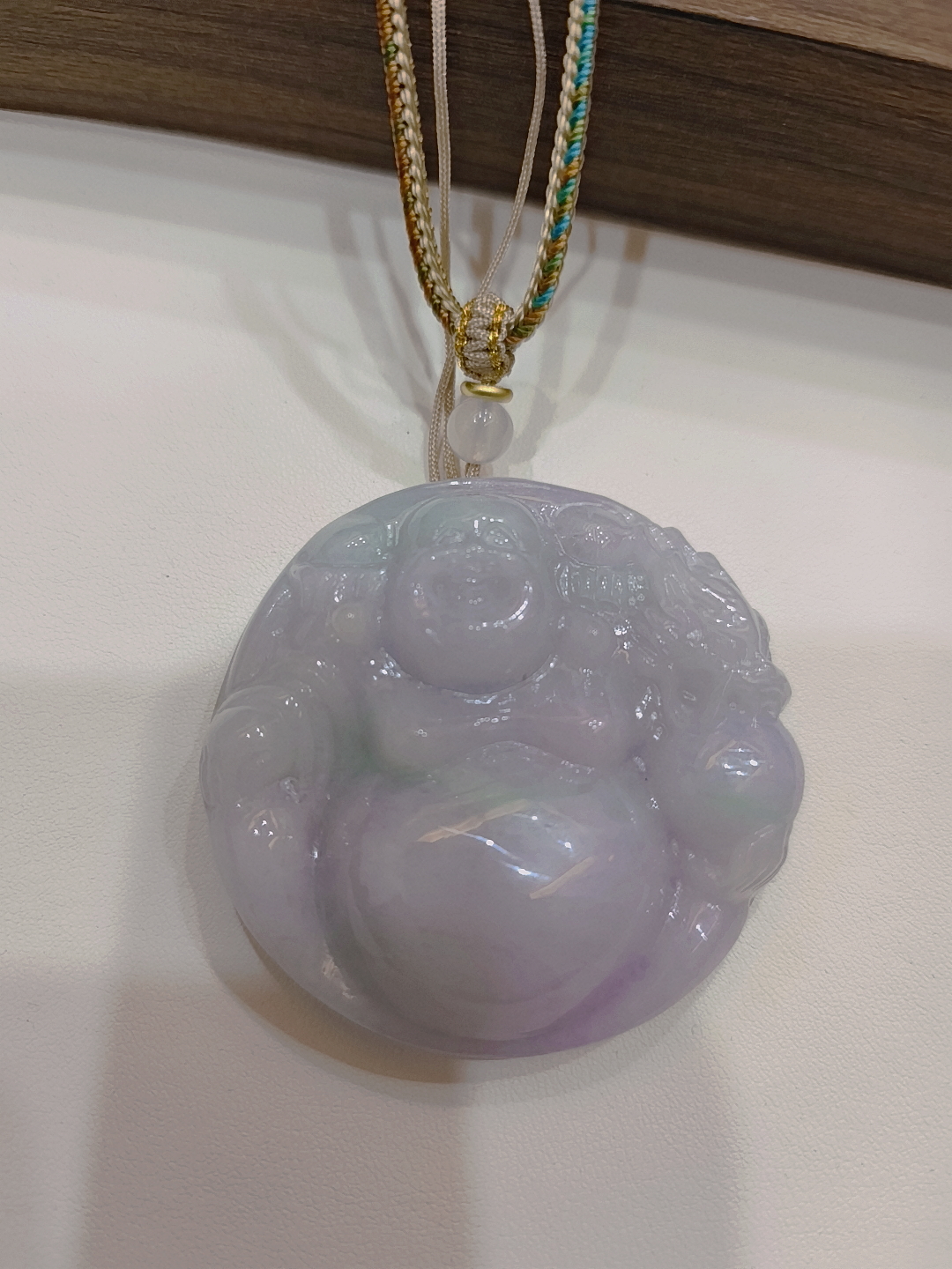 老坑翡翠佛公吊坠