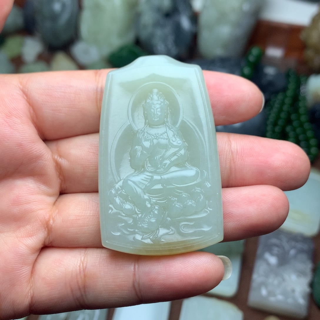 和田玉挂件未镶嵌喝****心